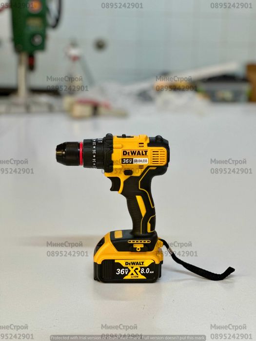 Комплект 4в1 Девалт Ъглошлайф Винтоверт Гайковерт и Перфоратор DeWalt