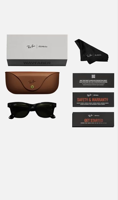 Ray‑Ban Meta Wayfarer Gen 1 – Ramă neagră lucioasă, lentile gri