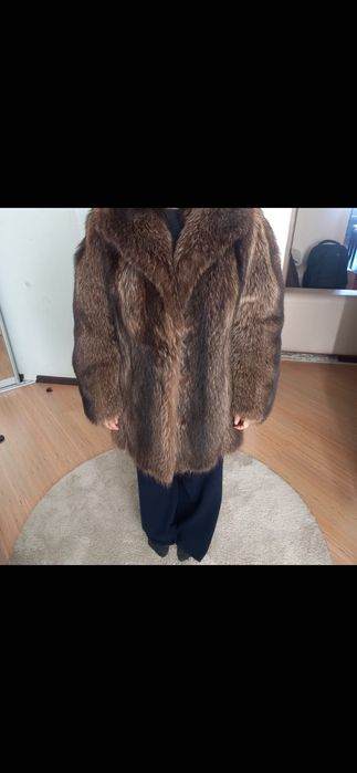 Шуба из меха бобра