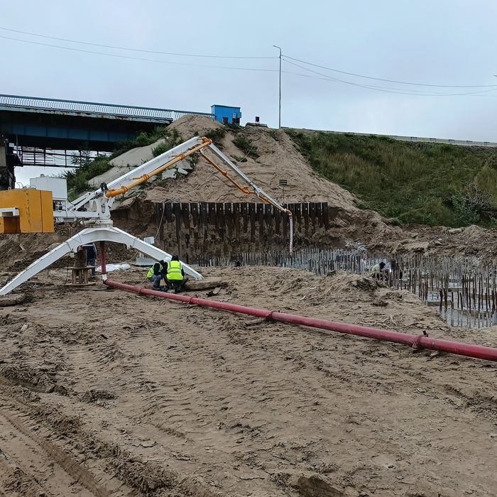 Бетонораспределительная стрела стационарная