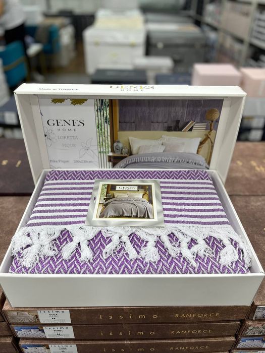 Турецкий плед в подарочной сумке