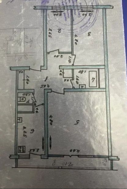 3/3/9. Сергели 2. Квартира 72 м². Дом панельный. (Можно под ипотеку).