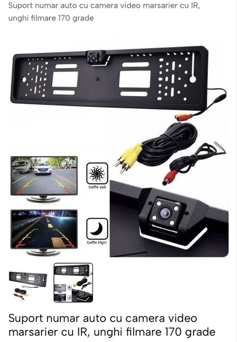 Cameră marșarier pentru număr auto – nouă