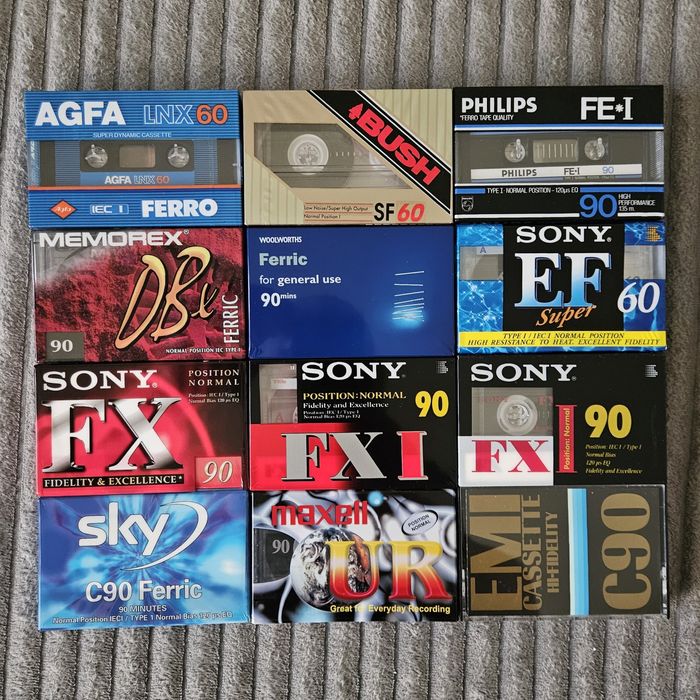 12 Casete Audio Noi AGFA Sony Maxell