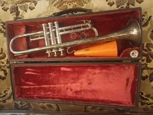 Труба ГДР Weltklang духовая. Антиквариат.