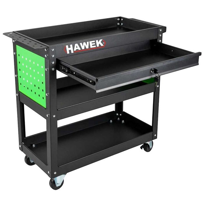 Инструментална количка HAWEK с 3 рафта и 1 чекмедже , HW-1191