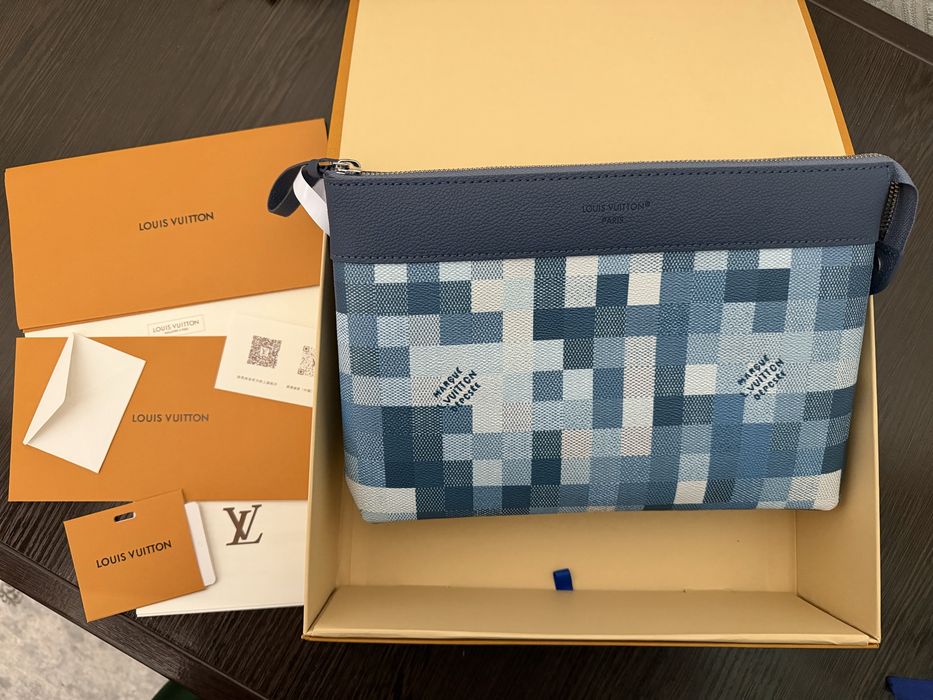 LV Damoflage pochette мужская сумка