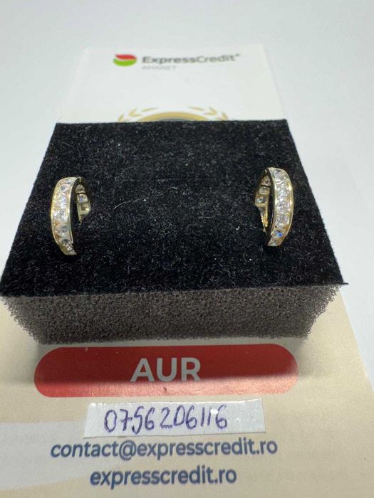 Cercei din aur 14k (68306.1/ 10 Pacurari 1) Garantie 2 ani!
