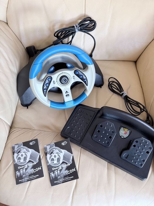 Mad Catz MC2 MicroCon волан + педали + игра подарък (PS2)