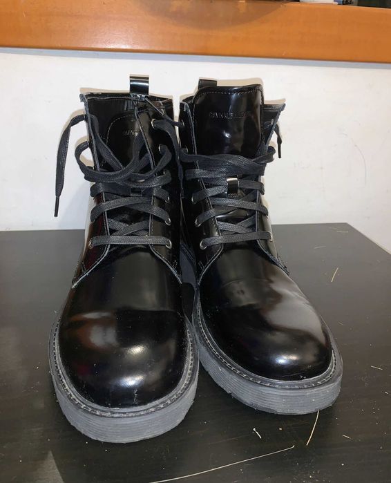 Ghete piele neagra Calvin Klein nr.44