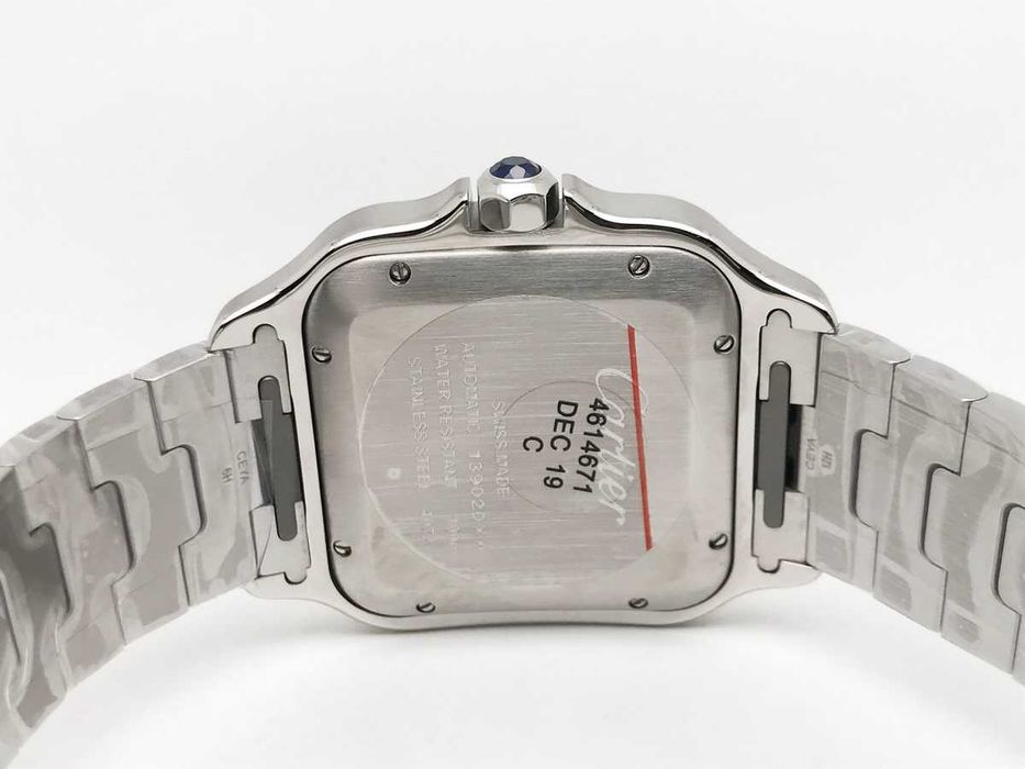 Cartier Santos de Cartier 40mm – зелен циферблат, стомана, автоматичен – реални снимки