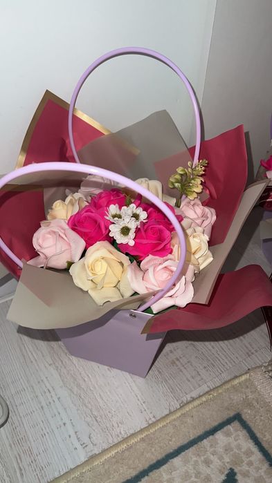 Букеты мыльных роз