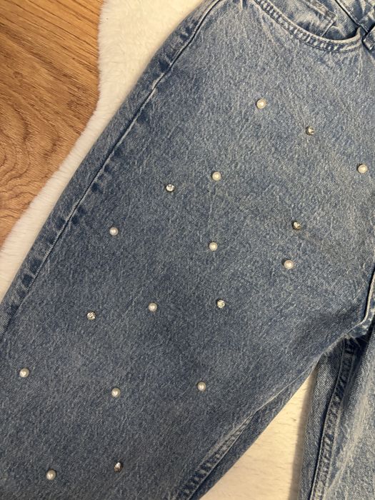 Blugi dama cu perle Trendyol