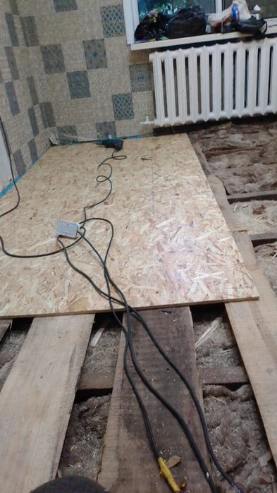 Ремонт пола за один день.