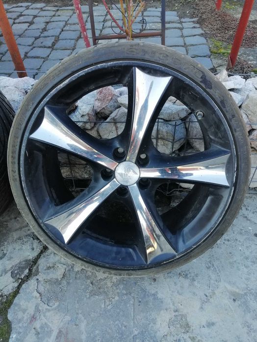 Jante Aluminiu pe 18, 5x100mm, Cauciucuri vara 215 35 R18, 750 Ron