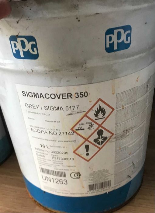 Корабна боя грунд,лак,антифалинг, и други 20 литра със твардител и без