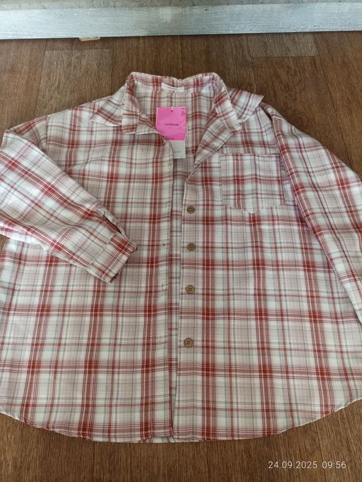 Рубашка женская в клетку