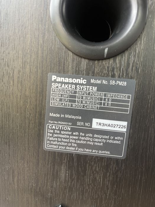 Boxe Panasonic SB PM28 pentru raft