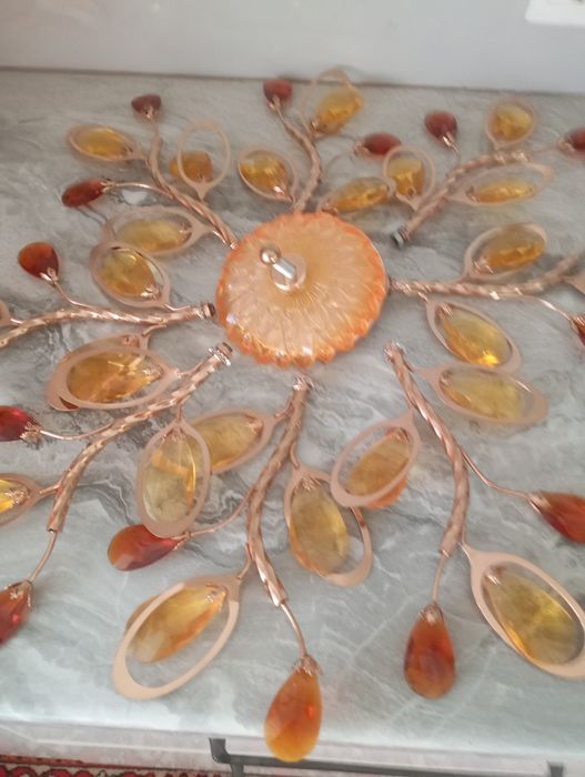 Люстра Турецкая, хрусталь, в отличном состоянии