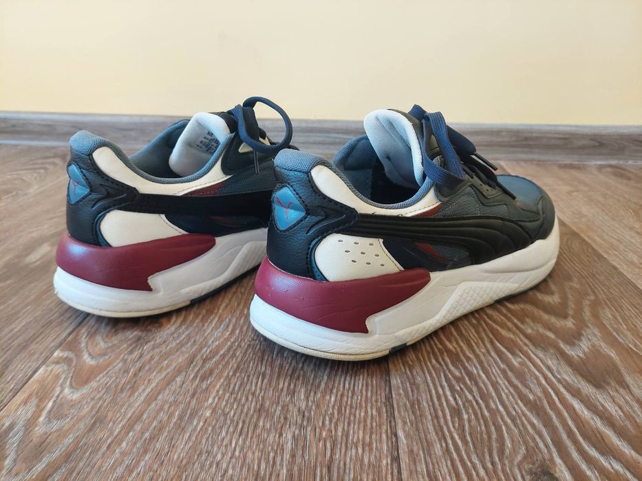 Puma - Спортни обувки X-Ray Speed от еко кожа с мрежести зони, Петролно синьо 44,5 номер