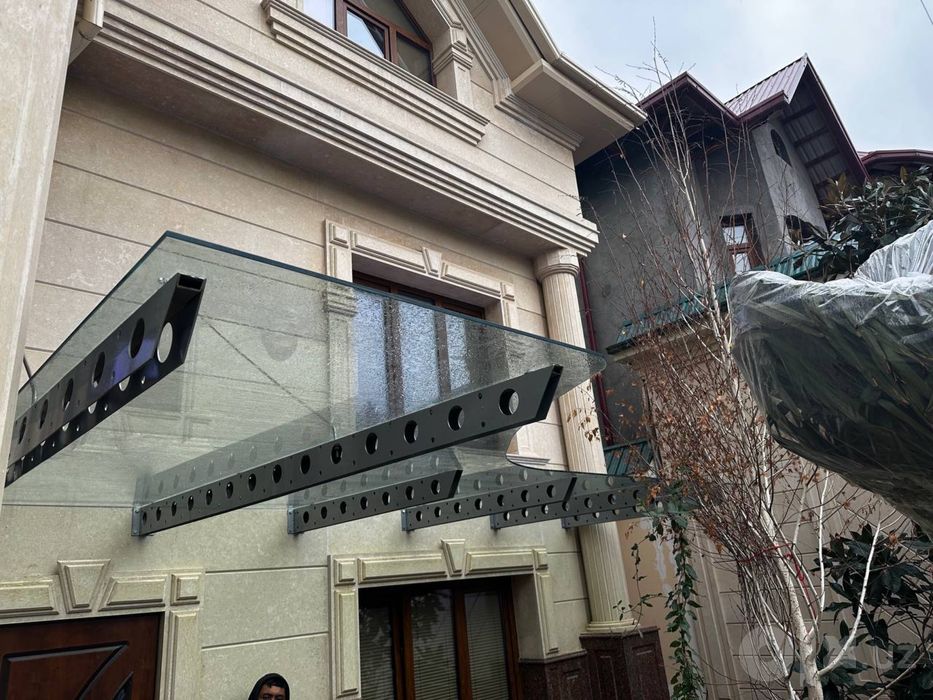 Навес из стекла любого вида
