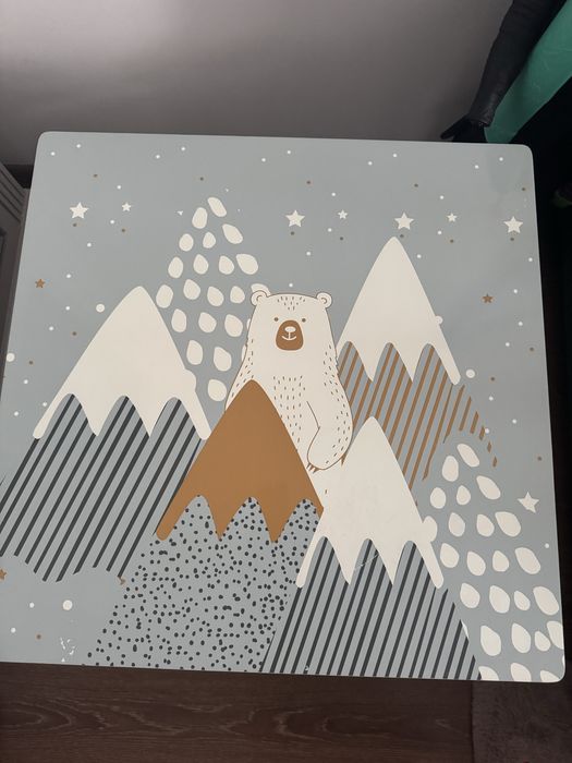 Masa cu 2 scaune si dulap depozitare