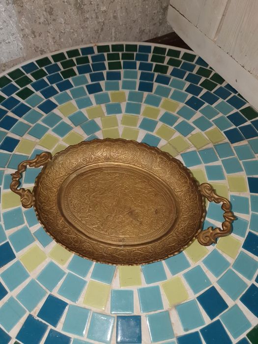 Стар месингов поднос