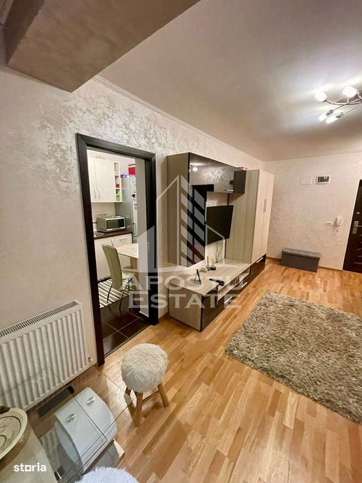 Apartament cu 1 camera, bucatarie inchisa, mobilat, Giroc