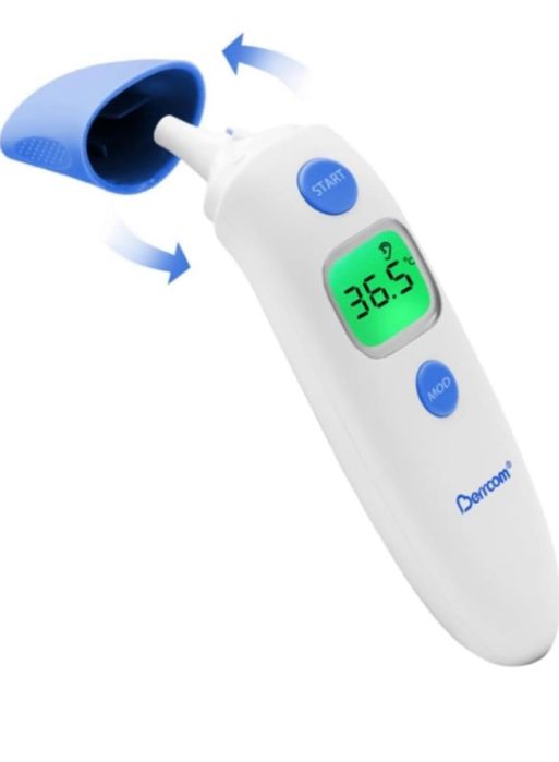 Дигитален термометър 2 в 1 – безконтактен, за чело и ухо