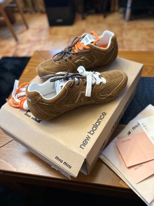 New Balance X Miu Miu 530 SL suede sneakers