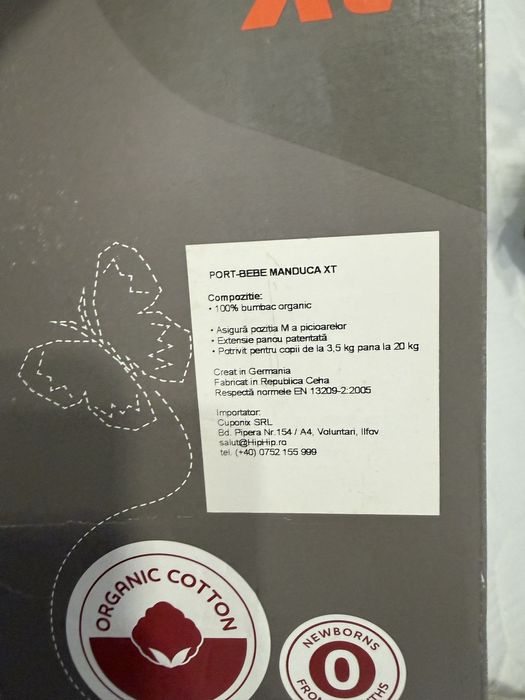 Manduca XT ergonomic