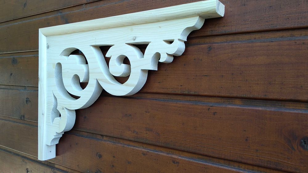 Ornament coltar pt. terasa foisor filigorie, la imbinare stalp grinda