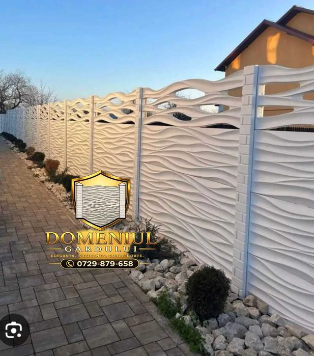 Gard din placi si Garduri de beton