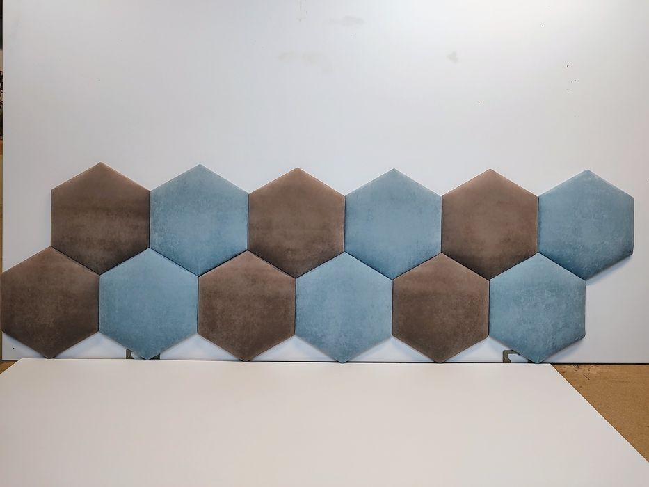 Модулни стенни панели Меки стенни панели Тапицирани панели Хексагон