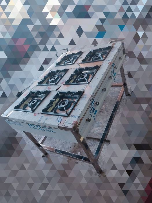 6 х конфорочная газовая плита