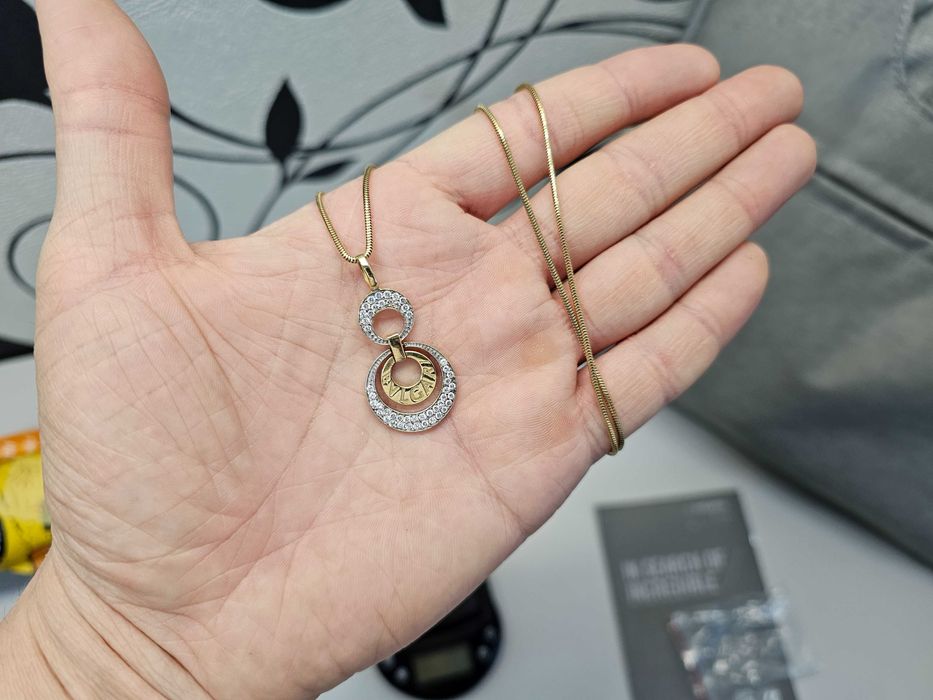 ПРОДАМ комплект BVLGARI Цепочка и Серёжки ЗОЛОТО 585 Пробы 15.5 Граммa