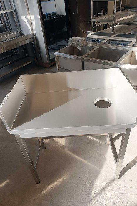 стол для отходов стол для чистки рыбы и др сто нержавейка разделочный