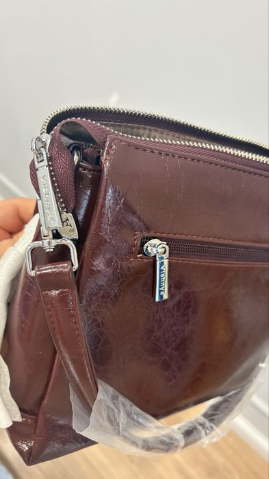 Новая сумка ломаная кожа