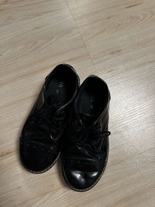 Туфельки-ботинки лакированные