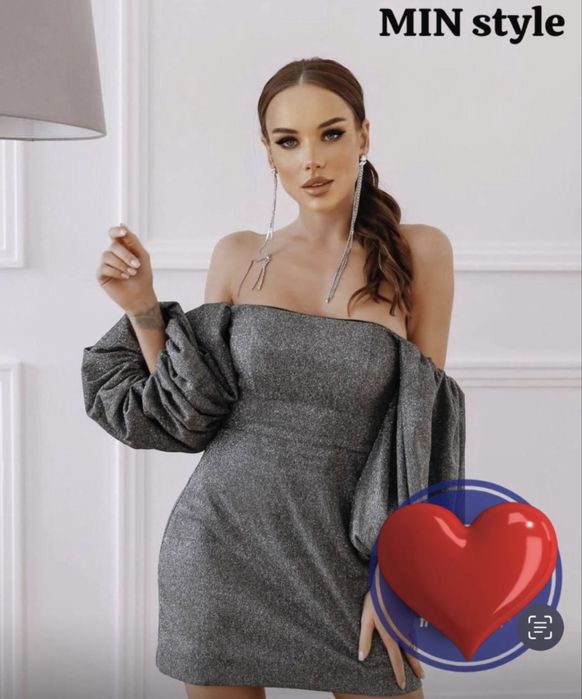 Продам серое платье