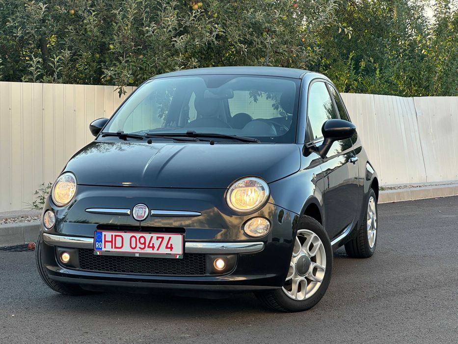 Fiat 500*km:152.125*clima*2 randuri de roti*1.3 benzina*69 cp!