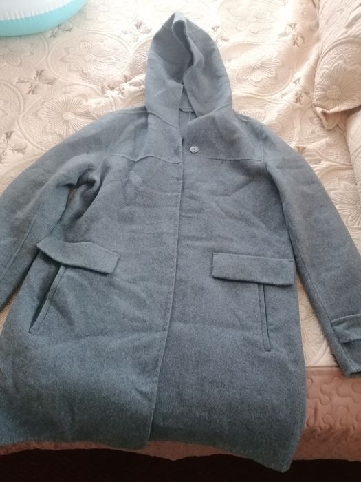 Дамско палто в графитен цвят