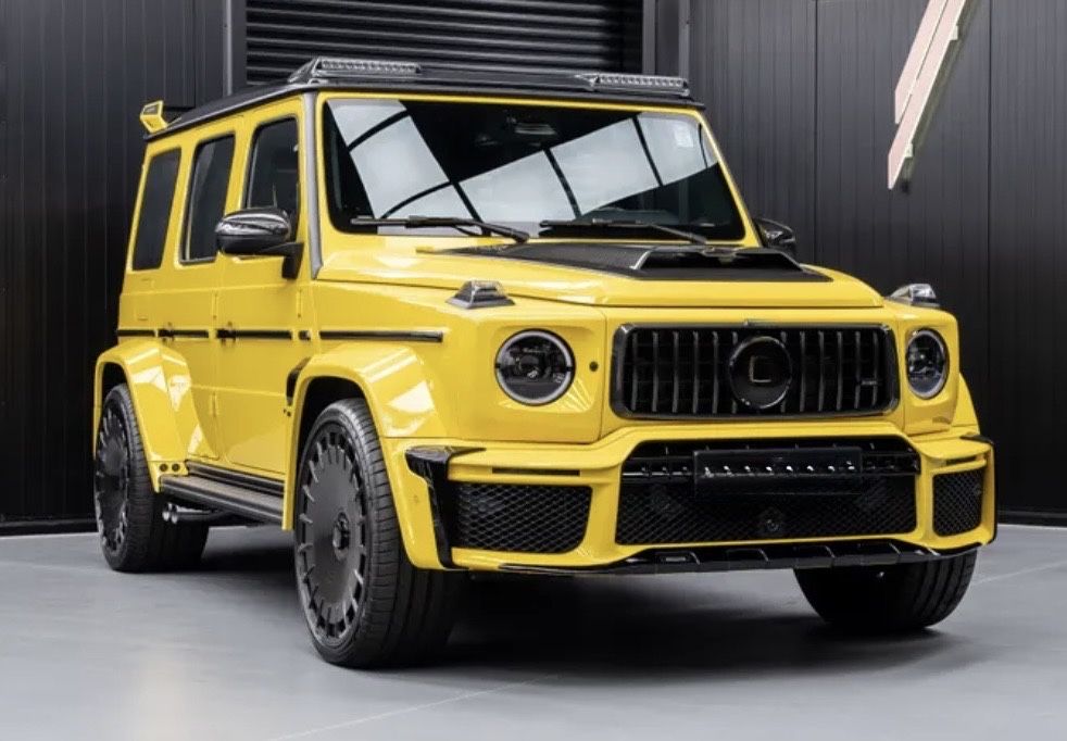 Карбон пакет Мерцедес Г класа G 63 AMG W465 B style LED спойлер G800
