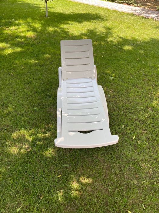 Лежак Шезлонги для бассейнов, пластиковые, Турция, Цвет - Белый, Лежак