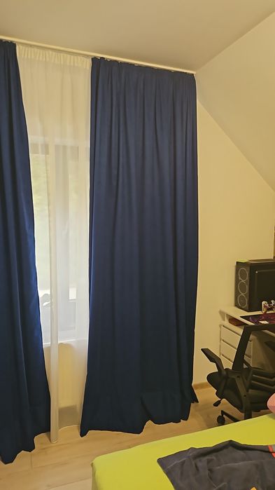 Draperii black out albastre 2,70  h
