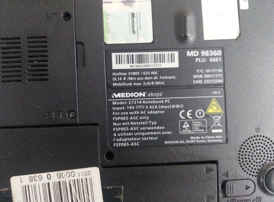 Laptop Medion Akoya i3