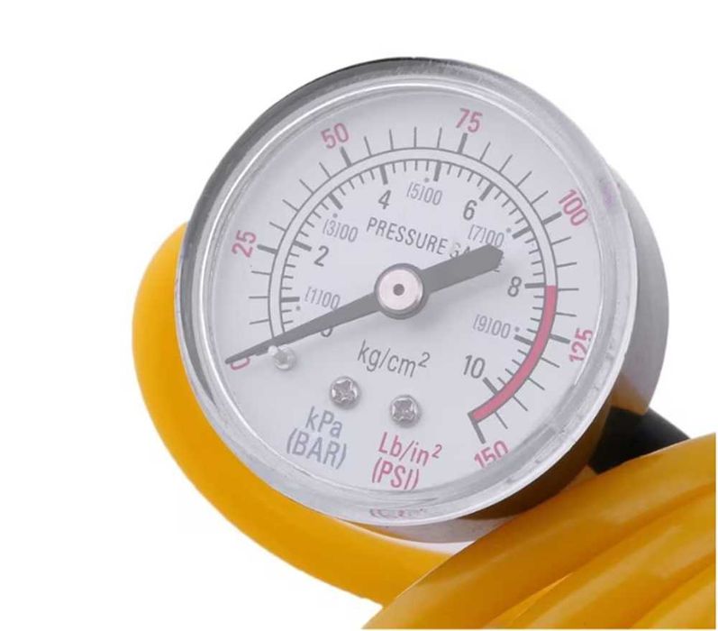 Метален двуцилиндров компресор за гуми , 12V, 150PSI, 10bar