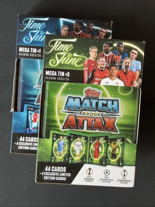2 Cutii Mega Tin - Sigilate - Topps Match Attax - 2024/2025