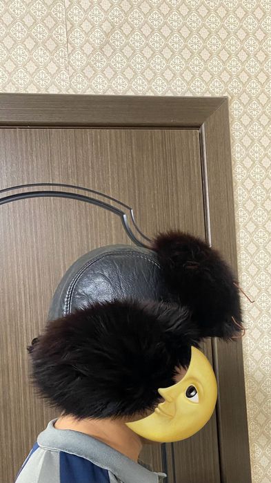 Шапка ушанка с мехом