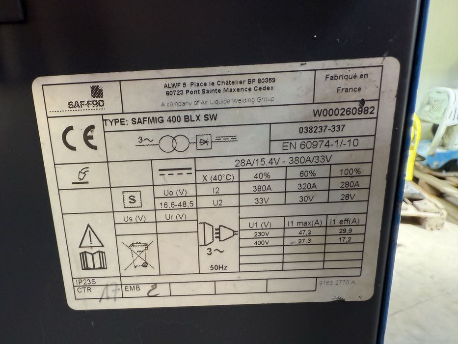 Aparat de sudura Mig Mag Saf Pro SafMig 400 BLC 400 amperi